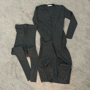 Zara Matching Ribbed Knit Set